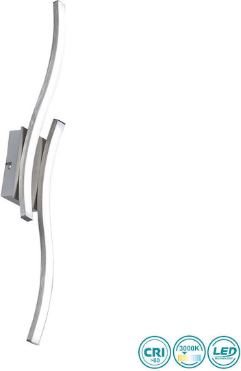 Trio Lighting Route Deckenleuchte 56cm Silber mit Integrierter LED