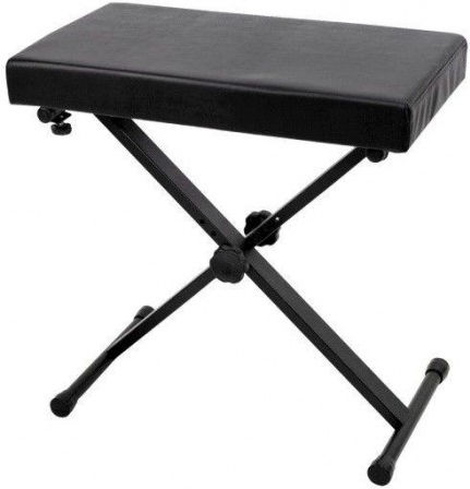 Gewa KB-10B Adjustable Keyboard Bench Black L43xW31xH41-47cm