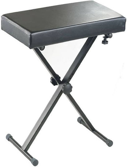 Gewa KB-40B Keyboard Bench Hocker Harmonium Verstellbares Schwarz L60xB32xH51-66cm
