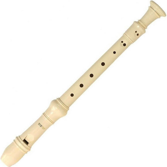 Aulos Soprano Plastic Recorder 302A C-Soprano Elite German Beige