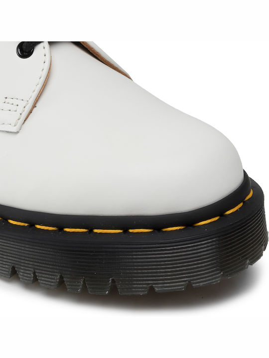1461 Bex Stud Women's Leather Oxford Shoes White