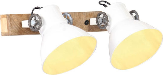 vidaXL Lamp Wall White 45x25cm