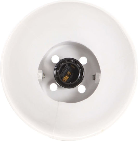 vidaXL Industrial Wall Lamp with E27 Lamp Bulb Base White 45x25cm