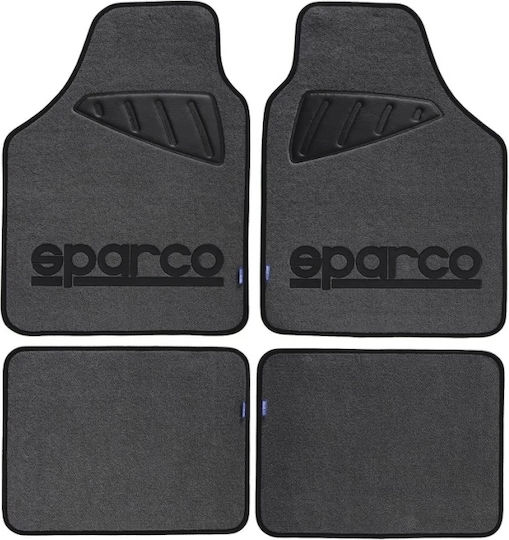 Sparco Комплект Предни и Задни Постелки Универсален 4бр от Килим Сиви