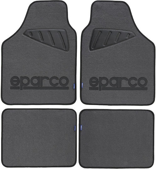 Sparco Комплект Предни и Задни Постелки Универсален 4бр от Килим Сиви