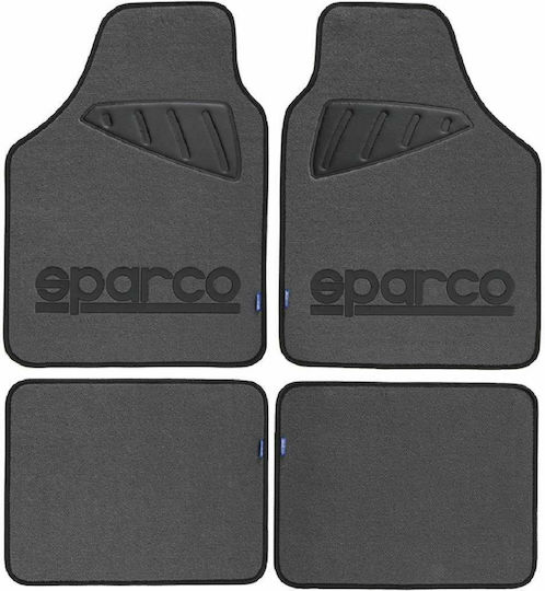 Sparco Комплект Предни и Задни Постелки Универсален 4бр от Килим Сиви