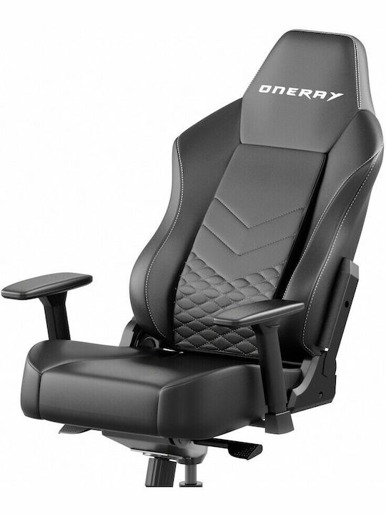 Oneray D0930 Υφασμάτινη Καρέκλα Gaming με Ρυθμιζόμενα Μπράτσα Μαύρη