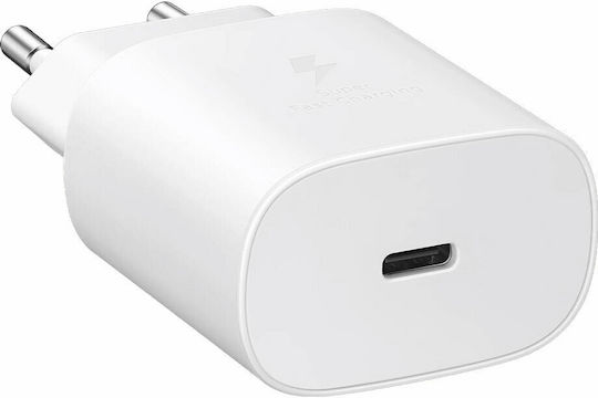 Samsung Charger with USB-C Port and Cable USB-C - USB-C 25W Whites (EP-TA800X Retail)