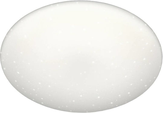 HAMA Hama Ceiling Light Glitter Effect Round Smart Mount Ceiling Light 30cm White with Integrated LED