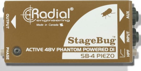 Radial SB-4 Active 1 Channel DI Box with Phantom Power