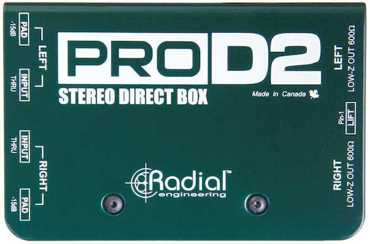 Radial Pro D2 Пасивен DI Box 2 Канала