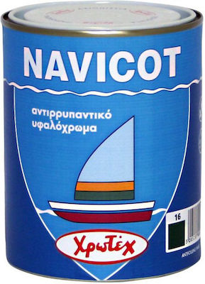 Χρωτέχ Navicot 40 Marine Bootsfarbe Antifouling Unterwasserfarbe Blau 0,75 Liter 0.75Es Blau