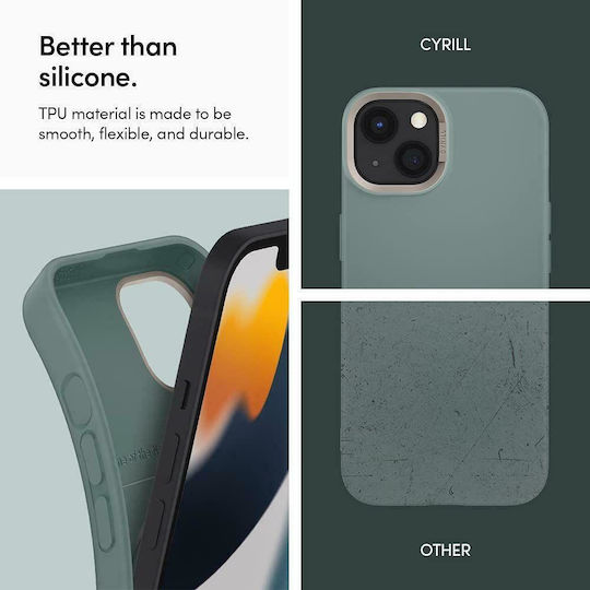 Spigen Cyrill Color Brick Back Cover Σιλικόνης Kale (iPhone 13)