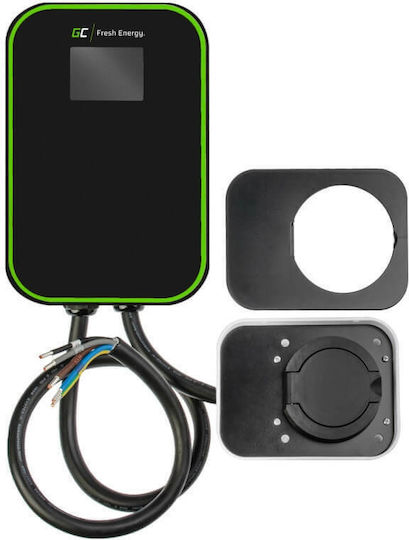 Green Cell EV15 Wall Mounted Three-Phase 22kW Charging Station with Built-in Cable Type 2 (EV15)