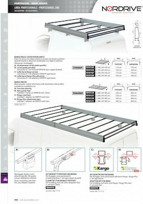 Nordrive Auto-Dachträger Aluminium 340x180cm Universell (Set ohne Beine)