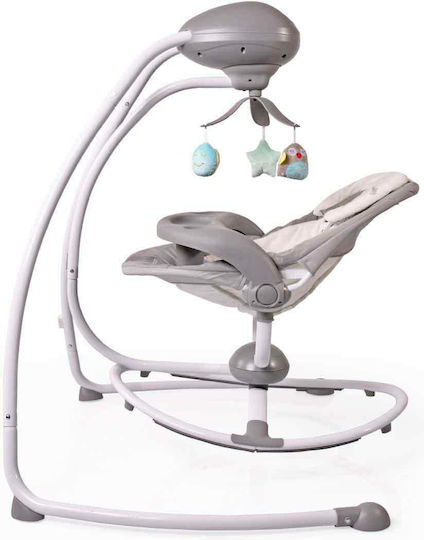 Cangaroo Electric Relax pentru Bebeluși Leagăn Woodsy cu Muzică Gri pentru Copil până la 9kg