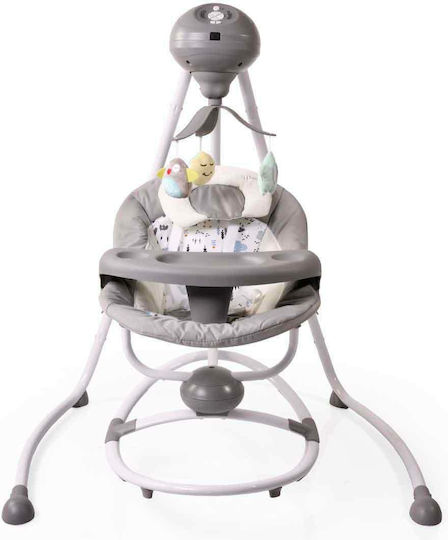 Cangaroo Electric Relax pentru Bebeluși Leagăn Woodsy cu Muzică Gri pentru Copil până la 9kg