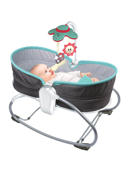 Bebe Stars Electric Baby Relax Snooze with Music and Vibration Grey for Child up to 9kg