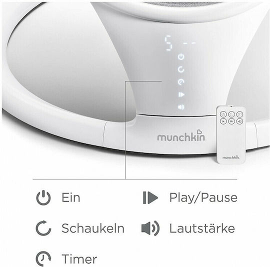 Munchkin Elektrisch Baby Relax Baby Swing mit Musik Gray für Kind bis 9kg