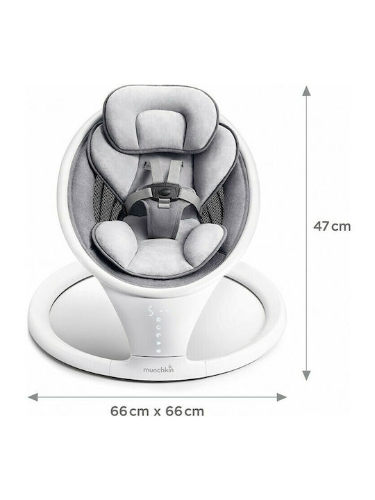 Munchkin Elektrisch Baby Relax Baby Swing mit Musik Gray für Kind bis 9kg