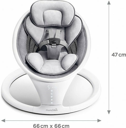 Munchkin Elektrisch Baby Relax Baby Swing mit Musik Gray für Kind bis 9kg