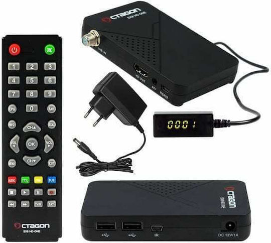Octagon Δορυφορικός Αποκωδικοποιητής SX8 HD One Magic Full HD (1080p) DVB-S2 με Λειτουργία Εγγραφής PVR σε Μαύρο Χρώμα