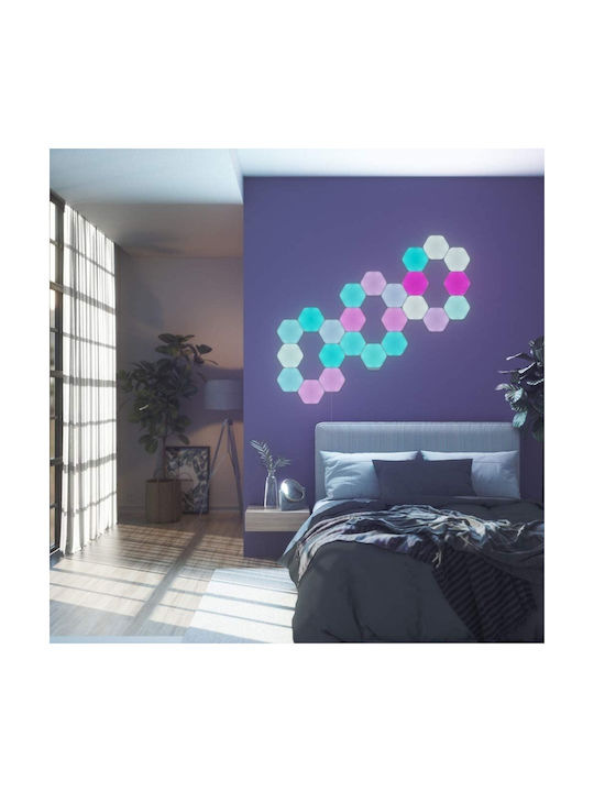 Nanoleaf Διακοσμητικό Φωτιστικό Shapes Hexagons Smarter LED RGB Hexagon
