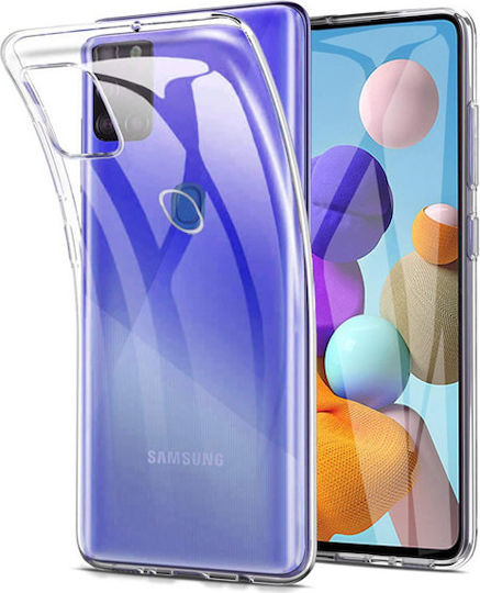 Umschlag Rückseite Silikon 0.5mm Transparent (Galaxy A21s)