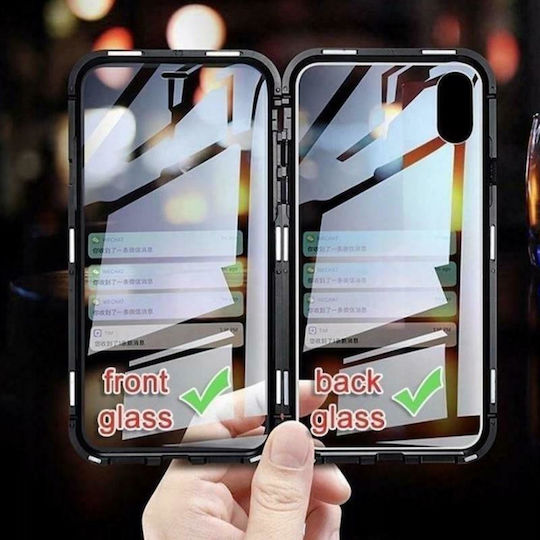 Forcell Magneto 360 Full Cover Plastic Magnetic Negru (Galaxy A50)