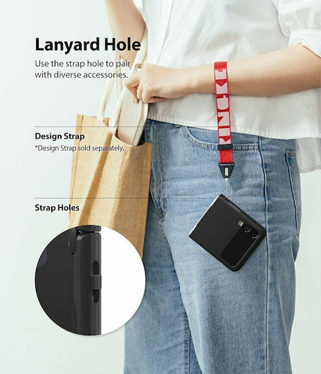 Ringke Slim Back Cover Σιλικόνης 1.2mm Μαύρο (Galaxy Z Flip3 5G)