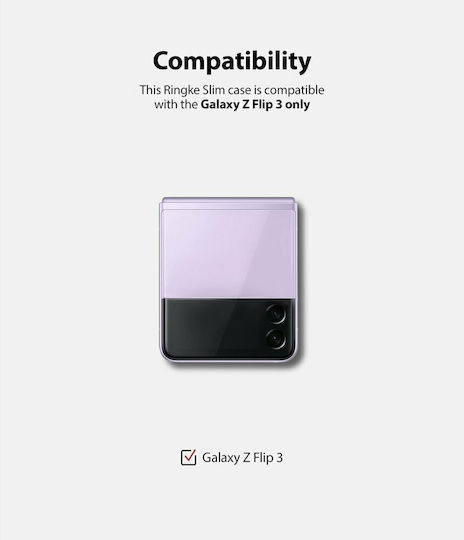 Ringke Slim Back Cover Σιλικόνης 1.2mm Μαύρο (Galaxy Z Flip3 5G)