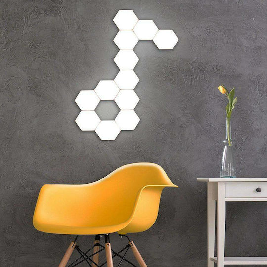 Dekorative Lampe Sechseck Weiß 6Stück
