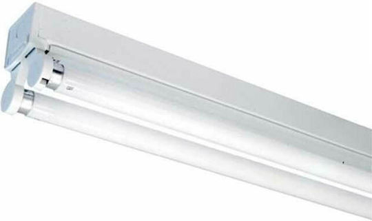 V-TAC Lighting Batten Single-Ended with 2 LED Lamps T8 120cm