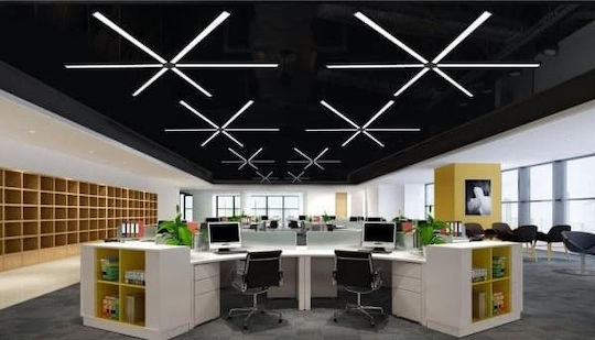 Atman Salerno LED Γραμμικό Φωτιστικό Οροφής 36W Ψυχρό Λευκό IP20 Μ120xY4εκ.