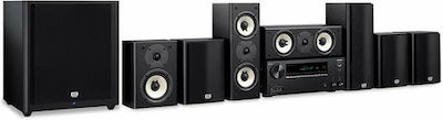 Onkyo Komplettes Heimkino-Set 7.1 HT-S9800THX 165W Eingebautes WiFi Dolby Atmos Schwarz mit kabellosen Lautsprechern