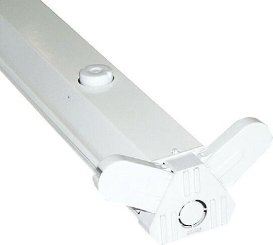 Aca Lighting Batten Delta Double-Ended with 1 Slot for LED Lamp T8 36W 120cm