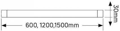 Geyer Φωτιστικό Πάγκου Κουζίνας LED 20W Naturweiß 120cm.