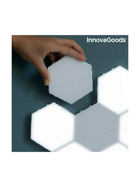 InnovaGoods Dekorative Lampe Sechseck Weiß