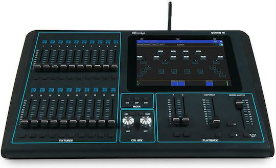 Chamsys QuickQ 10 DMX Контролер Конзола за Осветление с 512 Контролни Канали и Връзки USB (за компютър) / Ethernet