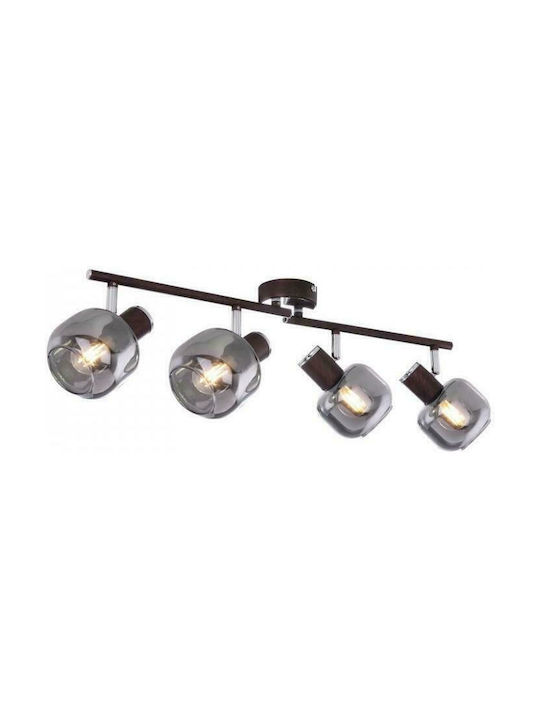 Globo Lighting Pallo Ceiling Mount Light Brown with Socket E14