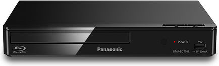 Panasonic Blu-Ray Player DMP-BDT167 DMP-BDT167EG with USB Media Player Capability Black