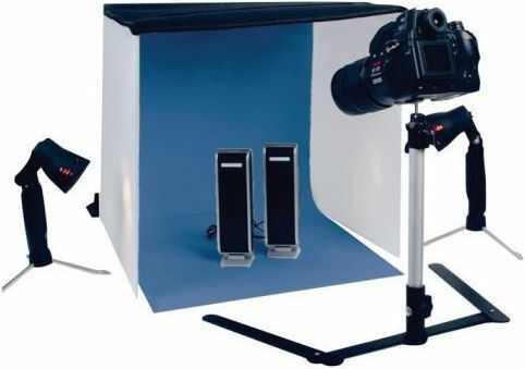 Konig Fotobox KN-Studio 12N Beleuchtet mit mehreren Hintergründen 40x40x40cm