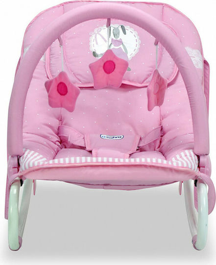 Asalvo Baby Bouncer Manual Baby Relax Bunny Pink