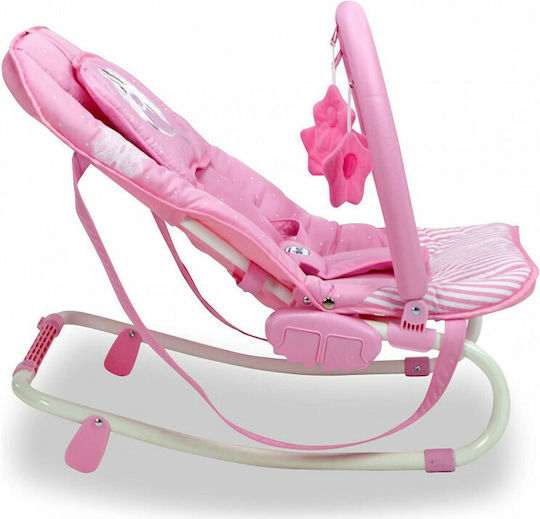 Asalvo Manual Baby Relax Baby Bouncer Bunny Pink for Child up to 9kg