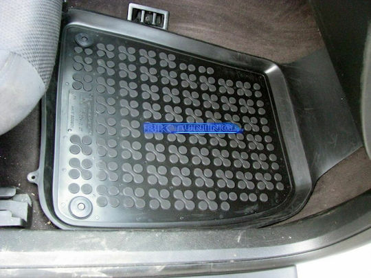 Rezaw Plast Set of Front and Rear Mats 4pcs Tray Type for Audi A4 2001-2008 Black