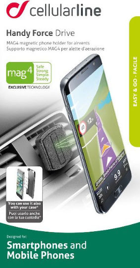 Cellular Line Handy Force Drive Auto Handyhalterung mit Magnet Schwarz