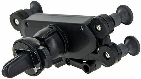 Lamtech Air Vent Holder Car Mobile Mount with Adjustable Hooks Black