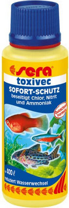 Sera Toxivec Aquarium Wasserbehandlung zur Reinigung 250ml