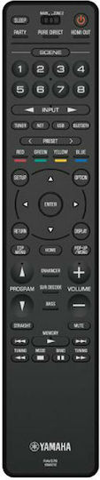 Yamaha RX-A2A Home Cinema Receiver 4K/8K 7.2 Channels 125W/8Ω 160W/6Ω with HDR and Dolby Atmos Black