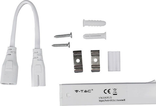 V-TAC Φωτιστικό Πάγκου Κουζίνας LED 16W Θερμό Λευκό με Διακόπτη Μ120xΒ2.3xΥ3εκ.